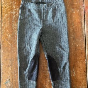 Girls gray polo riding pants.  Good used condition